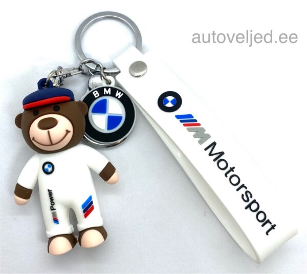 BMW Luxury Car Keychain White
