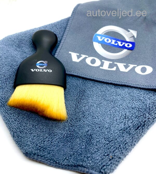 Volvo Car Cleaning Soft Brush and microfiber cloth