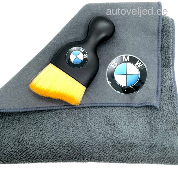 BMW Car Cleaning Soft Brush and microfiber cloth