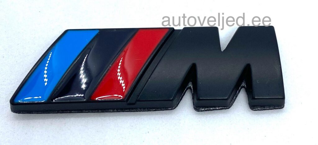 M Embleem Black 45x15mm