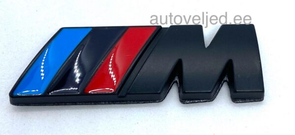 M Embleem Black 45x15mm